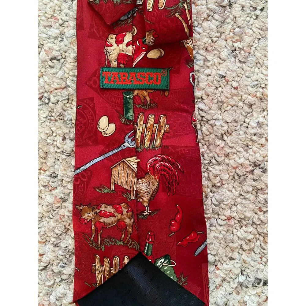 Tobasco Hot Sauce Farm Tie